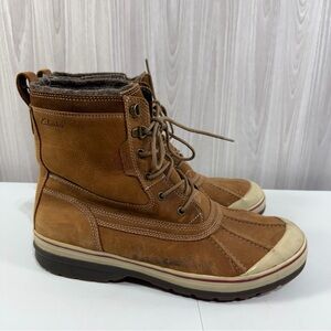Clarks Duck Boots Brown Leather Lace Up Outdoor Water Proof Men’s Size 13